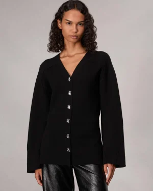 rag & bone Bridget V-Neck Cardigan-Women Blazers & Vests