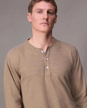 rag & bone Classic Flame Henley Shirt- T-Shirts & Henleys