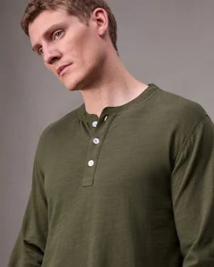 rag & bone Classic Flame Henley Shirt- T-Shirts & Henleys