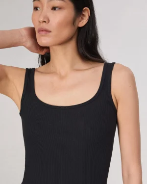 rag & bone Essential Rib Scoop Tank-Women T-Shirts