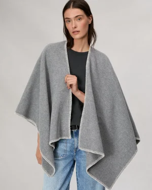 rag & bone Ingrid Wool Poncho-Women Scarves & Ponchos