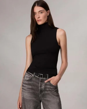 rag & bone Irina Turtleneck Tank-Women Shirts & Tops