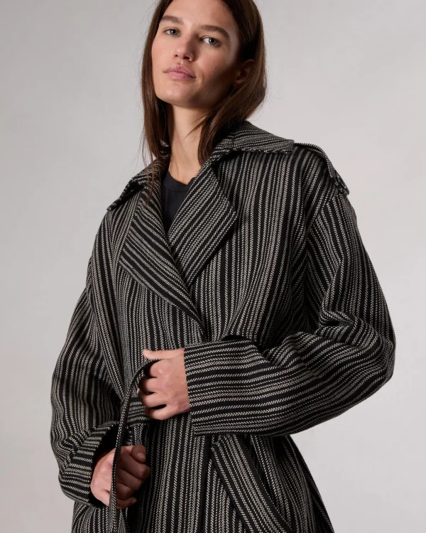 rag & bone Jennie Wool Trench Coat-Women Jackets & Coats