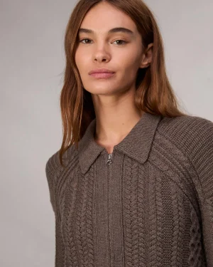 rag & bone Kerry Cable-Knit Cardigan-Women Sweaters & Sweatshirts