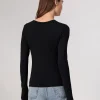 rag & bone Luca Long Sleeve Tee-Women T-Shirts