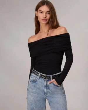 rag & bone Luca Off-Shoulder Top-Women Shirts & Tops