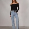 rag & bone Luca Off-Shoulder Top-Women Shirts & Tops