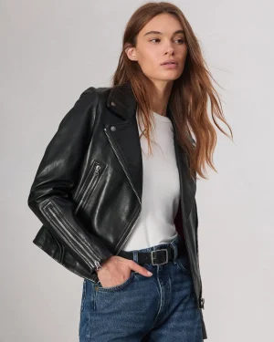 rag & bone Mack Leather Jacket-Women Jackets & Coats