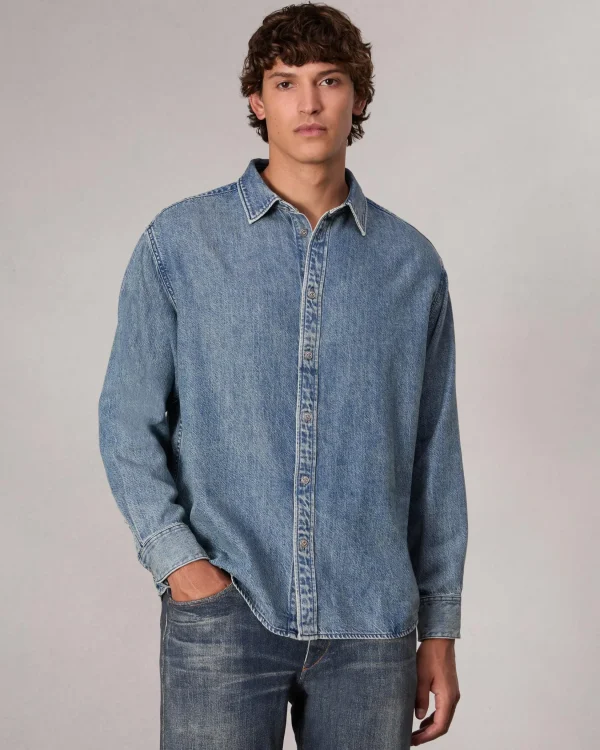 rag & bone Matthew Denim Shirt- Shirts