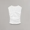 rag & bone Mica Banded Cotton Top-Women T-Shirts