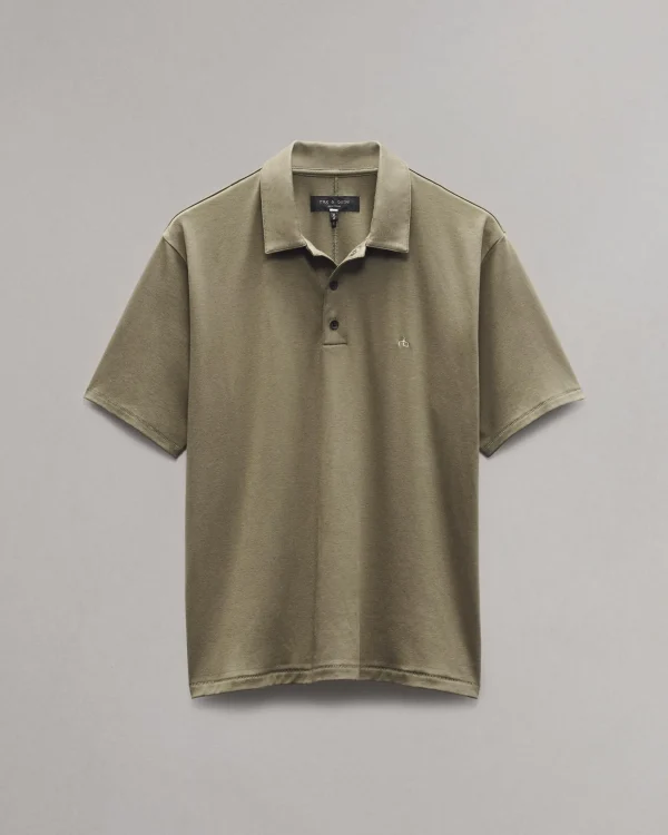 rag & bone Pima Cotton Polo Shirt- Polos