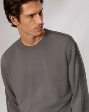 rag & bone Raw-Edge Cotton Sweatshirt- Sweatshirts