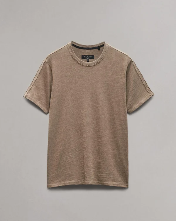 rag & bone Raw-Edge Flame Tee- T-Shirts & Henleys