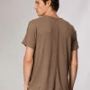 rag & bone Raw-Edge Flame Tee- T-Shirts & Henleys