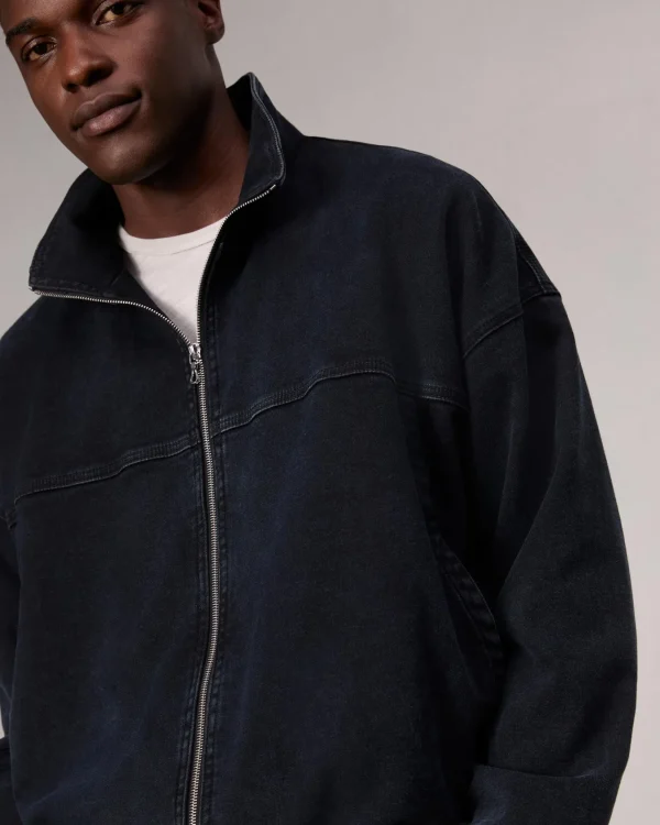 rag & bone rbSTRIDE Denim Track Jacket- Jackets & Coats