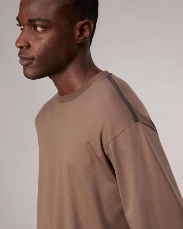 rag & bone Relaxed Fit Contrast-Trim Cotton Tee- T-Shirts & Henleys