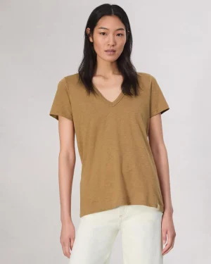 rag & bone The Slub V-Neck Tee-Women T-Shirts