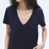 rag & bone The Slub V-Neck Tee-Women T-Shirts