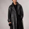 rag & bone Tyler Leather Trench Coat- Jackets & Coats