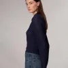 rag & bone Viola Polo Sweater-Women Sweaters & Sweatshirts